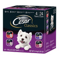 Cesar Classic Loaf in Sauce Adult Wet Dog Food Variety Pack (Beef, Filet Mignon, Grilled Chicken, Poterhouse Steak) 84.66oz 24pk